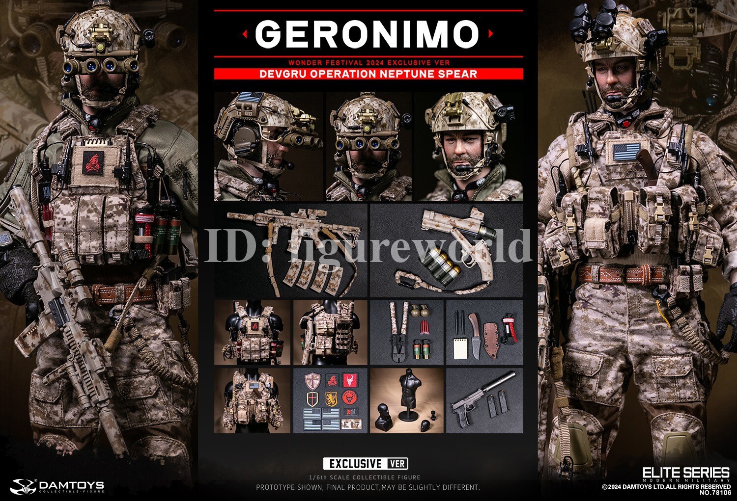 Pre-order DAMTOYS 78106 1/6 DEVGRU Operation Neptune Spear