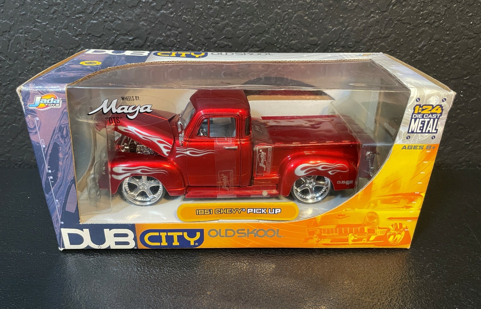 Dub City 1951 Chevy Pick Up Die Cast Metal City Old School 1:24