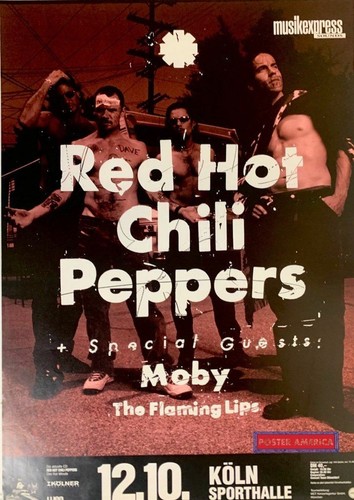 Red Hot Chili Peppers Koln Sporthalle 90's Vintage Repro Concert