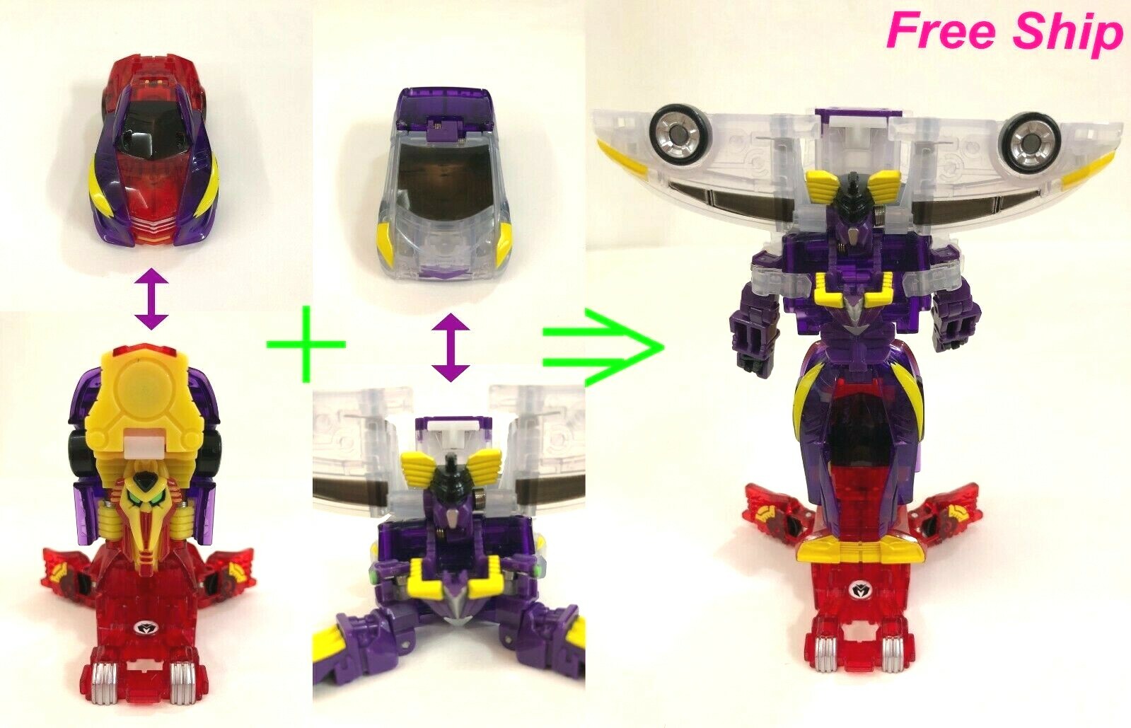 TURNING MECARD]GRYPHINK(GRYPHON+SPHINX)Transformable Robot Car