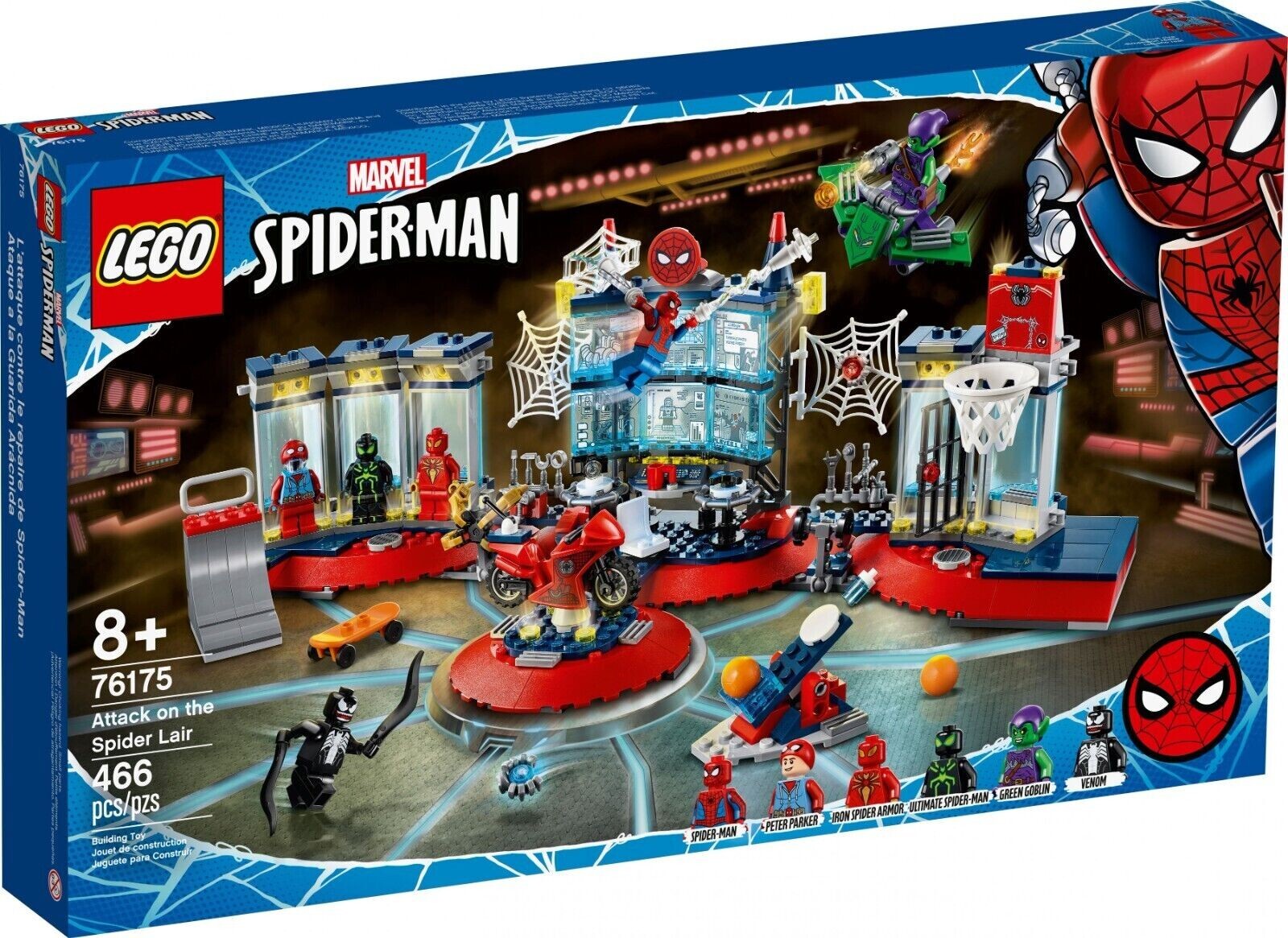 76175 ATTACK ON THE SPIDER LAIR lego NEW legos set man VENOM iron