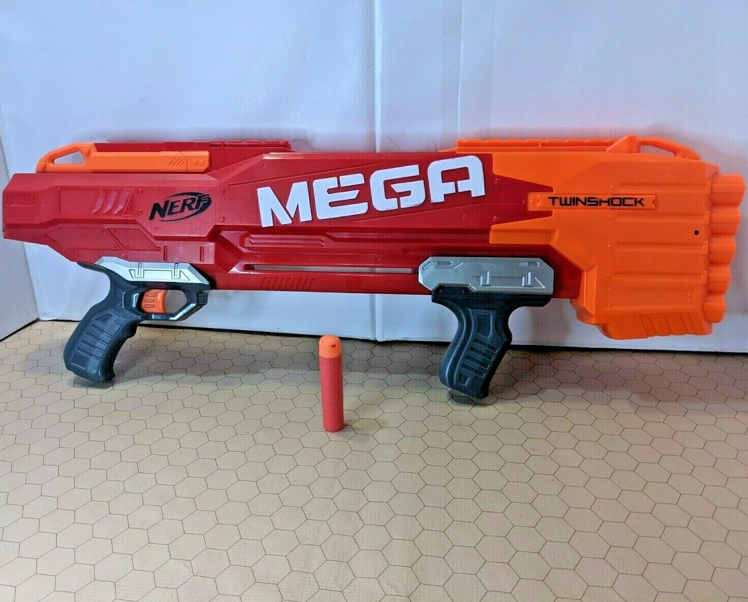 Hasbro Nerf - Mega Twinshock Blaster Rifle with 1 Mega Dart | eBay