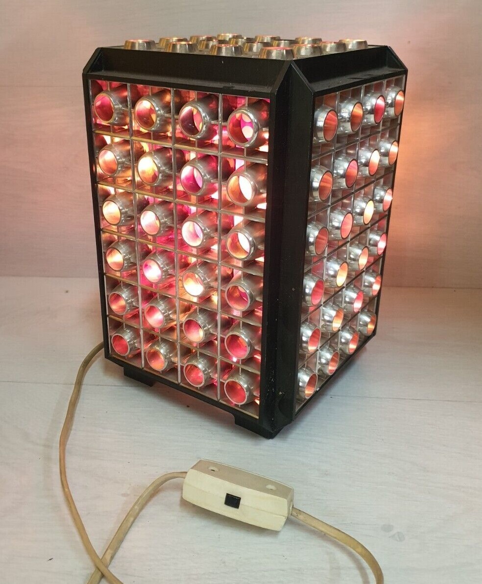 Vintage Soviet USSR Disco Self Heat Revolving Motion Night Lamp