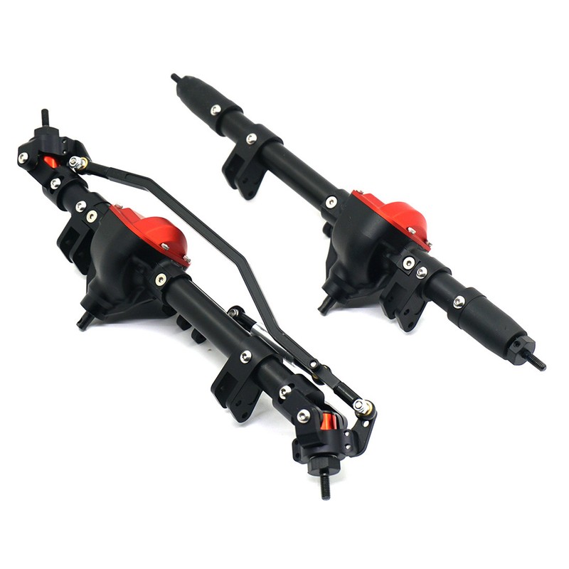 Alloy Front & Rear Axle Set for AXIAL Wraith AX90018 90048 90053 1