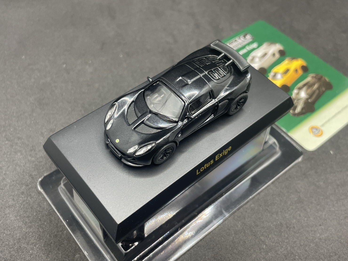 Kyosho 1/64 British car collection Lotus Exige black diecast model