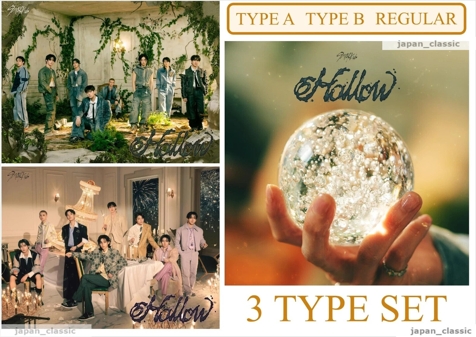 Stray Kids Hollow LIMITED EDITION CD A B REGULAR CD FROM JAPAN