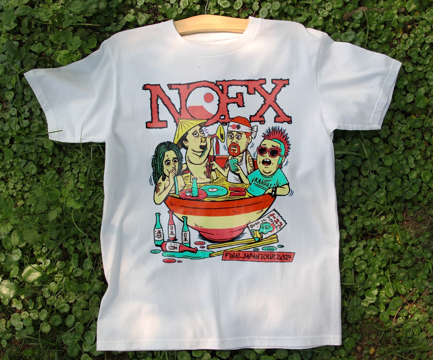NEW! Nofx Japan Final Tour 2024 Punk RockWhite Short Sleeve Unisex