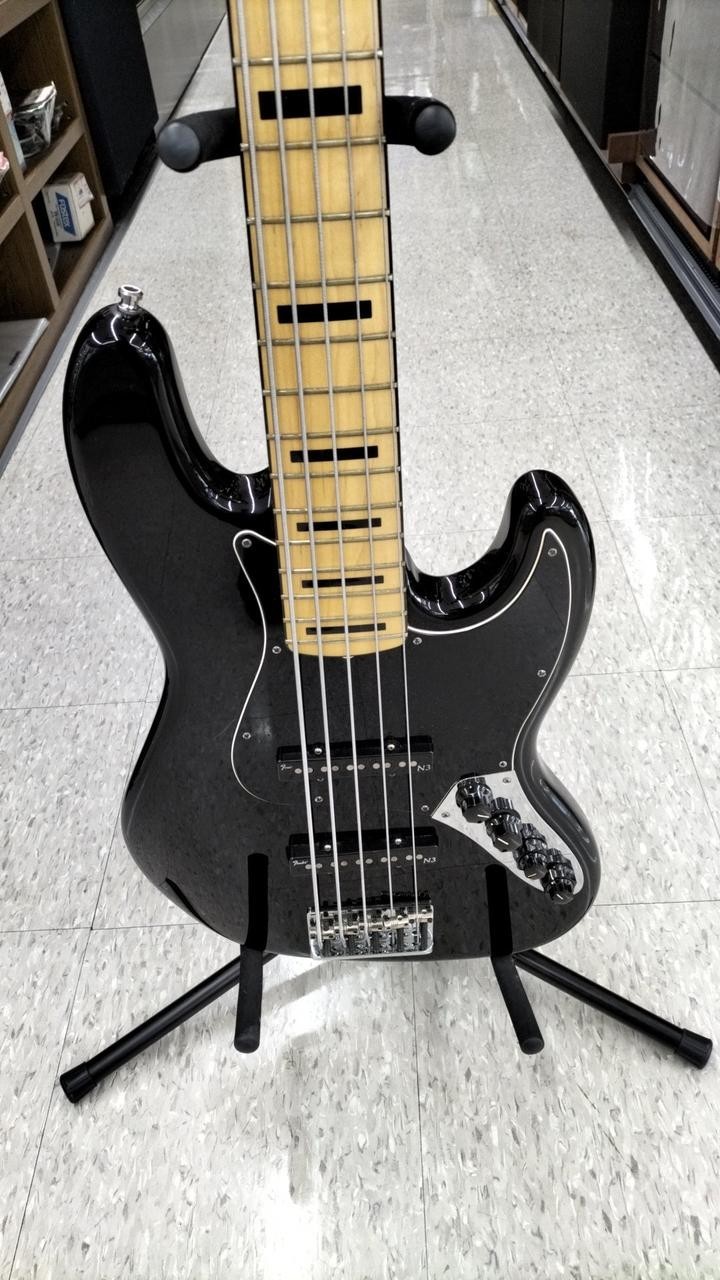 Fender American) Deluxe Jazz Bass N3 Black 2010 USA 5 String E
