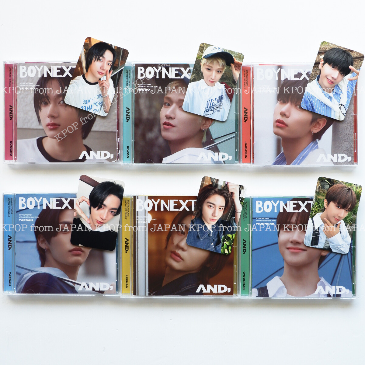 BOYNEXTDOOR AND, AND Japan SOLO CD + Photocard set JAEHYUN TAESUN