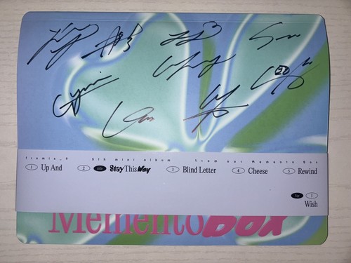 fromis_9 let me Know K-POP サイン入りクリアファイル fromis_9 let