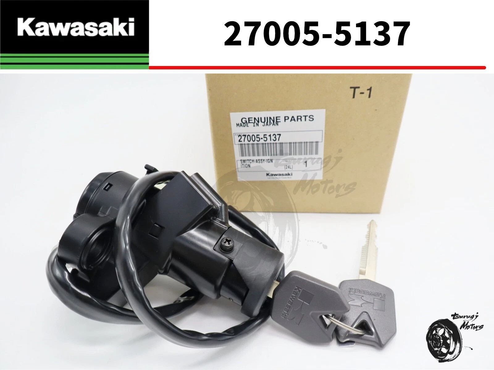 Kawasaki Genuine Z1000 ZX10R Ignition Switch Assembly 27005-5137