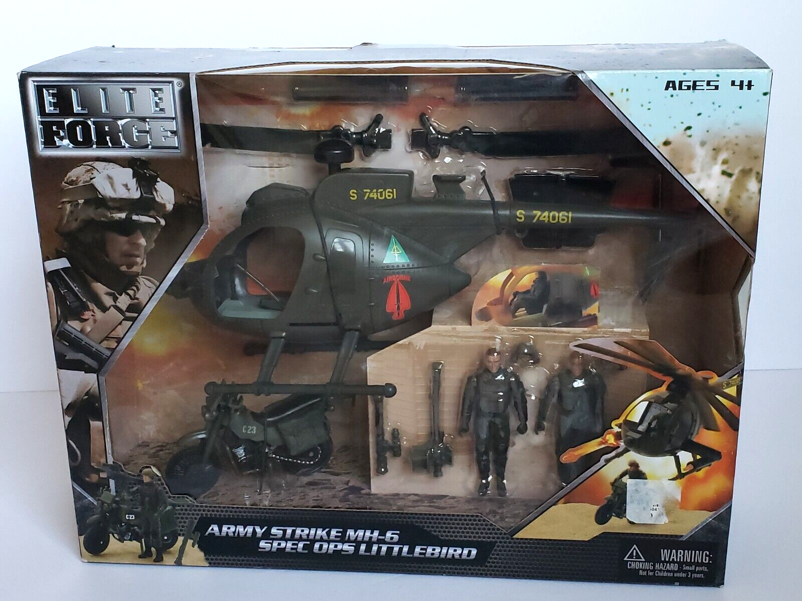 BBI Elite Force Army Strike MH-6 Spec Ops Littlebird Play Set New