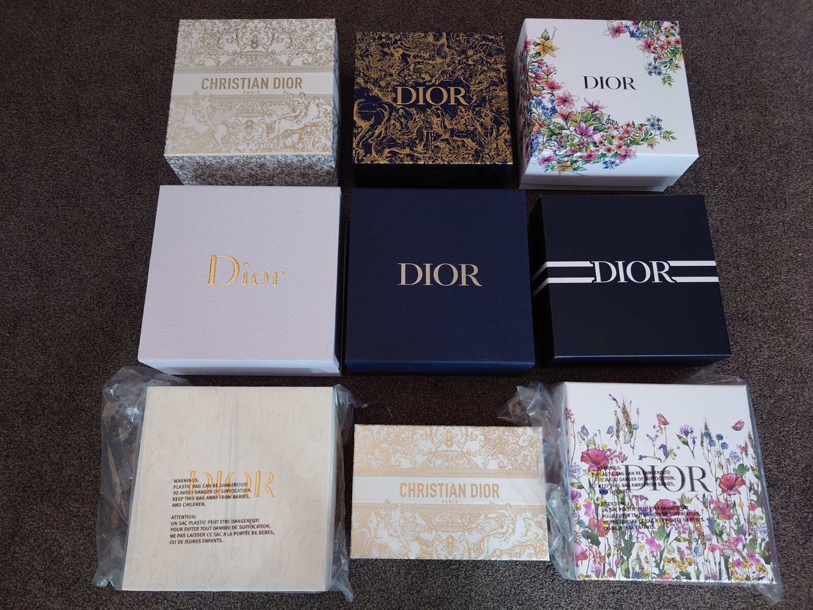 Dior Gift Box With Tissue Paper, Ribbon And Dior Sticker 10
