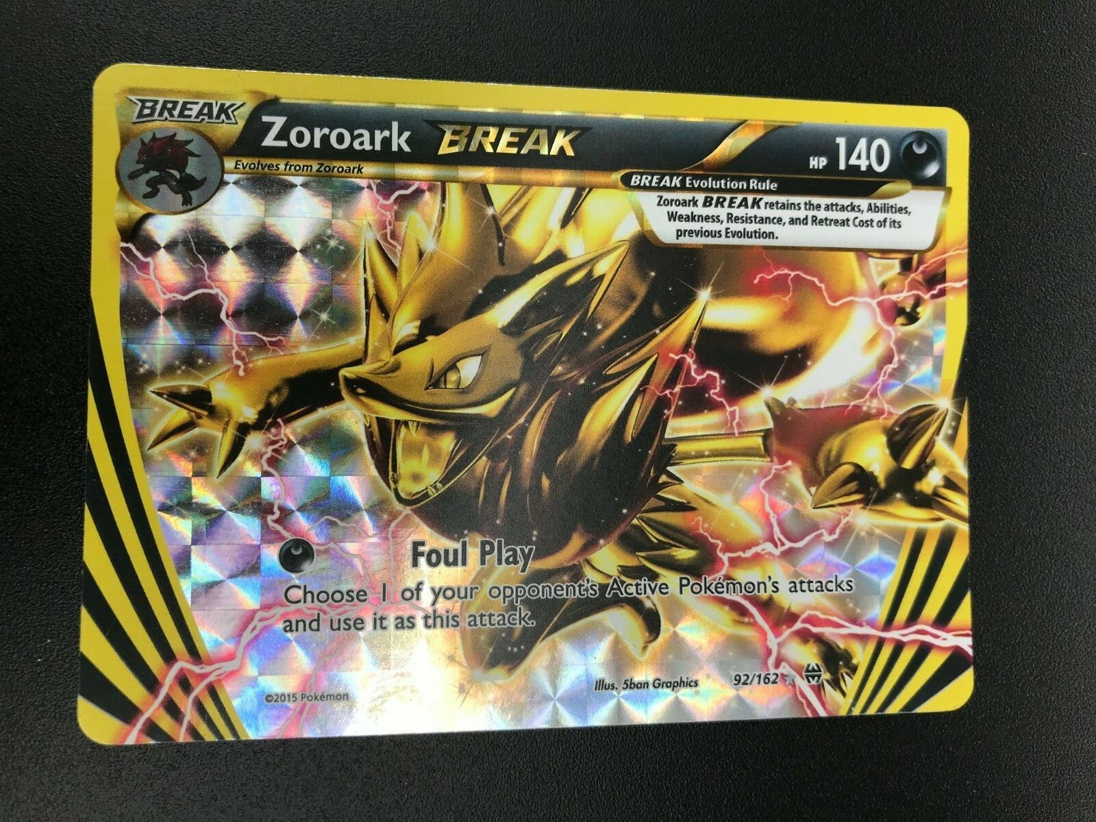 Zoroark BREAK ULTRA RARE 92/162 Pokemon XY Breakthrough NM HOLO