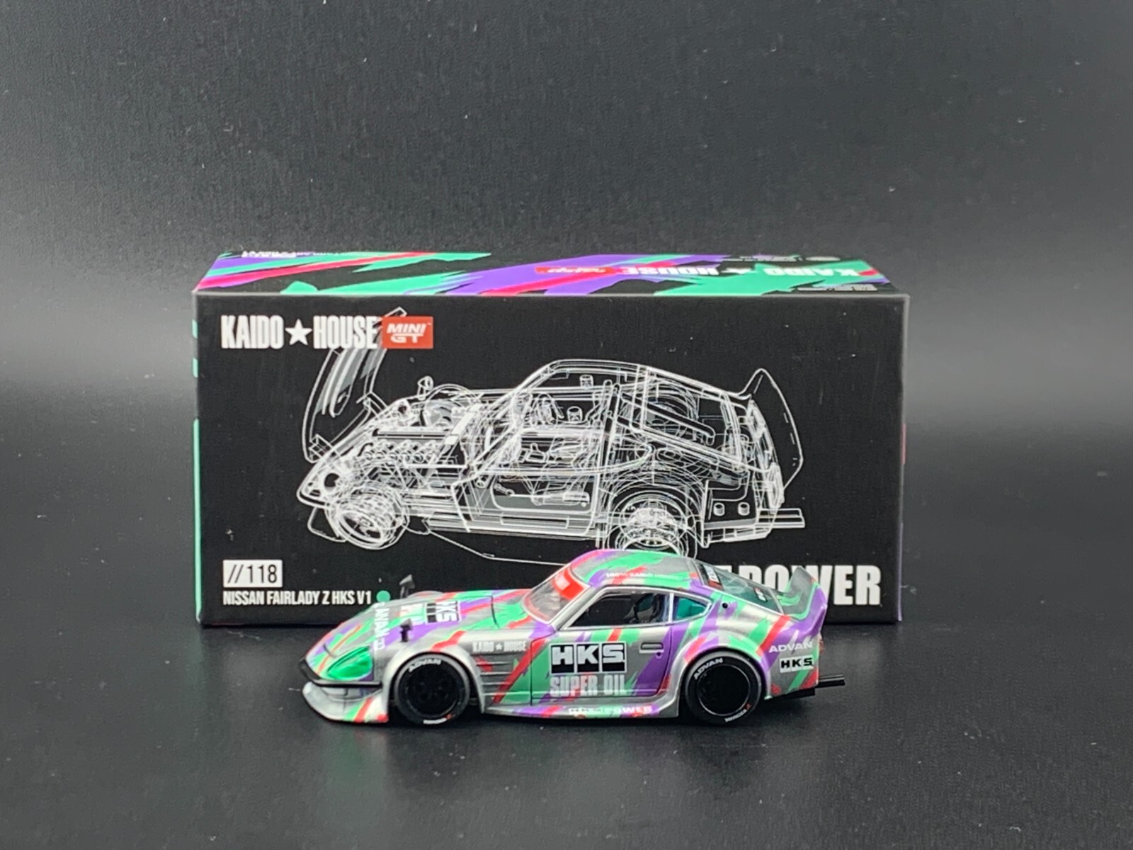 Kaido House x Mini GT Nissan Fairlady Z HKS KHMG118 1/64 CHASE | eBay