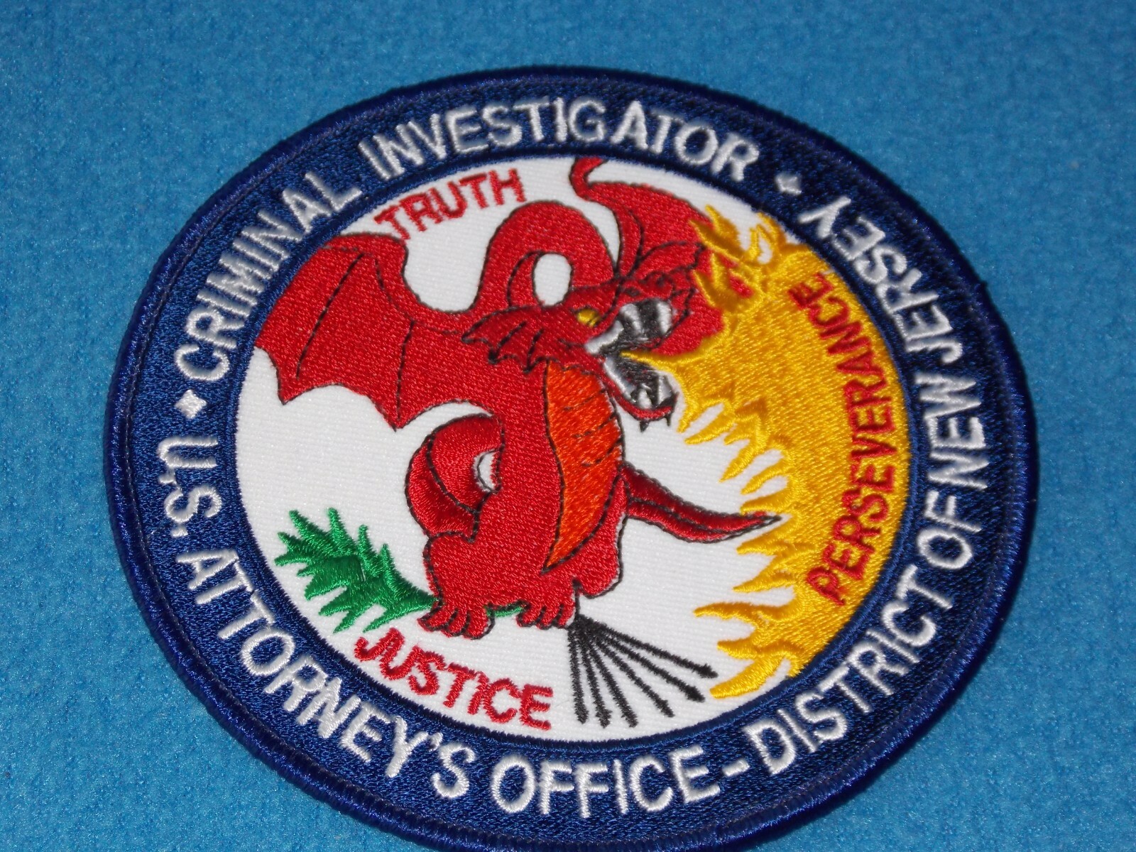 米国連邦検事局 U.S. Attorney's Office バッジ（グリーン） U.S.