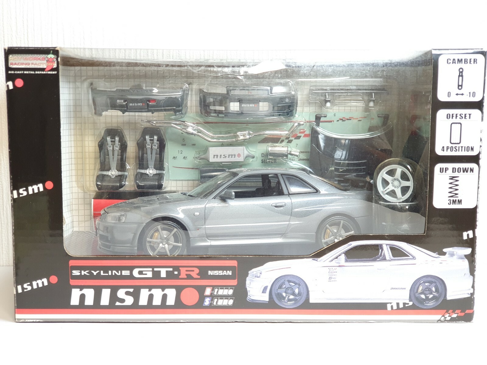 Hotworks 1/24 NISSAN SKYLINE GT-R V-SPEC II NISMO Z-TUNE R34 GREY