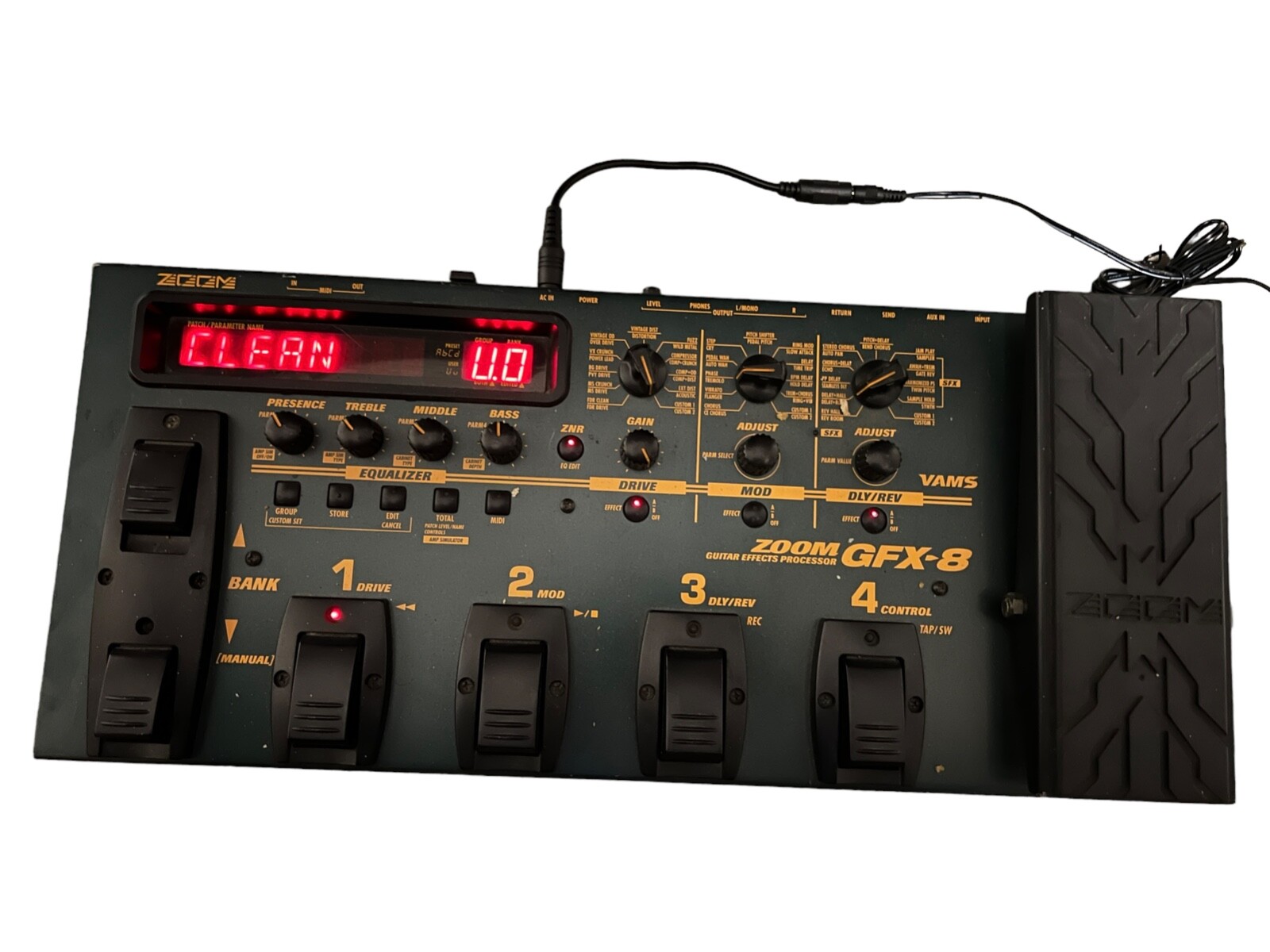 Zoom GFX-8 Digital Guitar Multi Effects Pedal Board, Includes