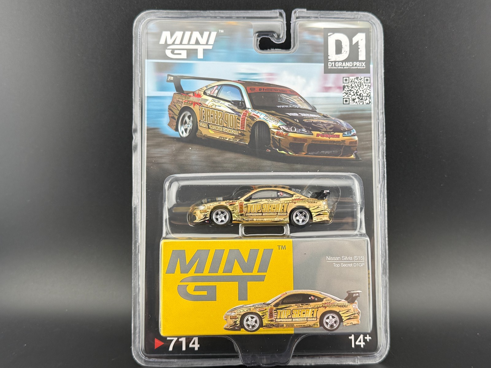 Mini GT Nissan Silvia (S15) Top Secret D1GP Gold #714 1/64 | eBay