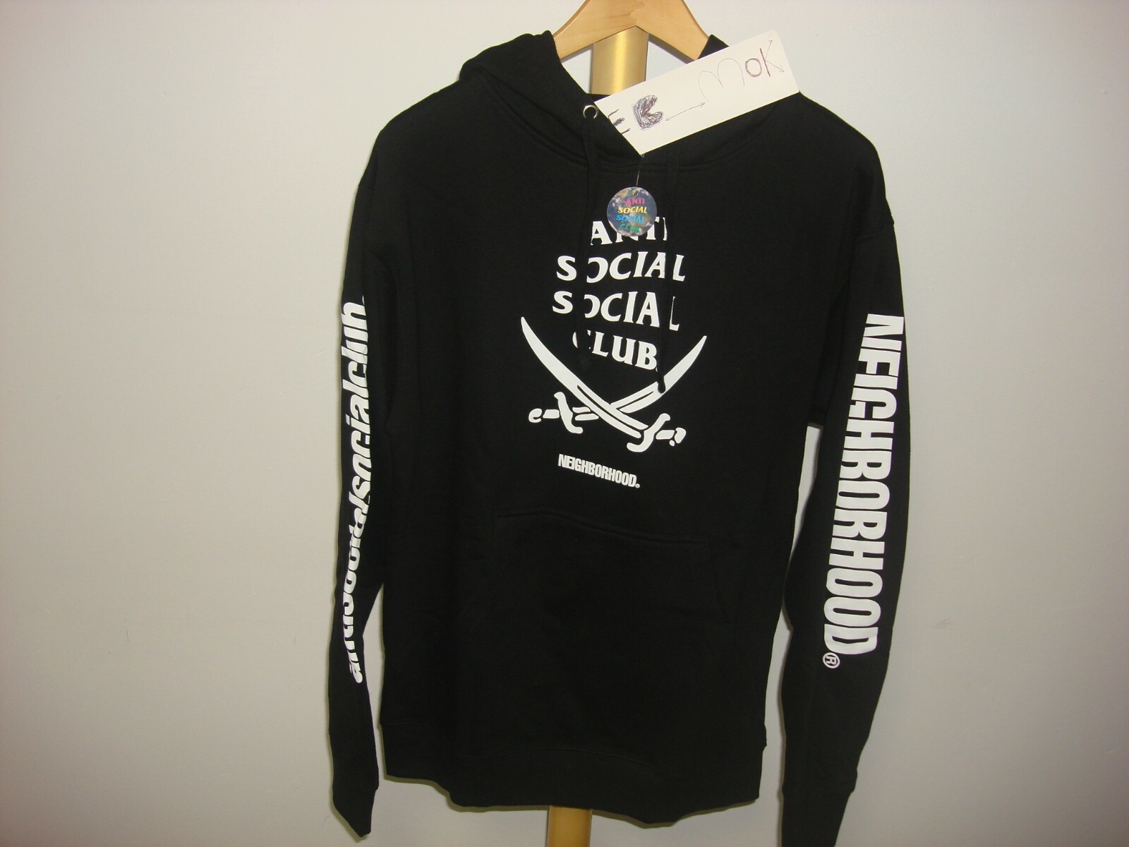 2020 AntiSocial Social Club x Neighborhood 6IX Black Hoodie Black