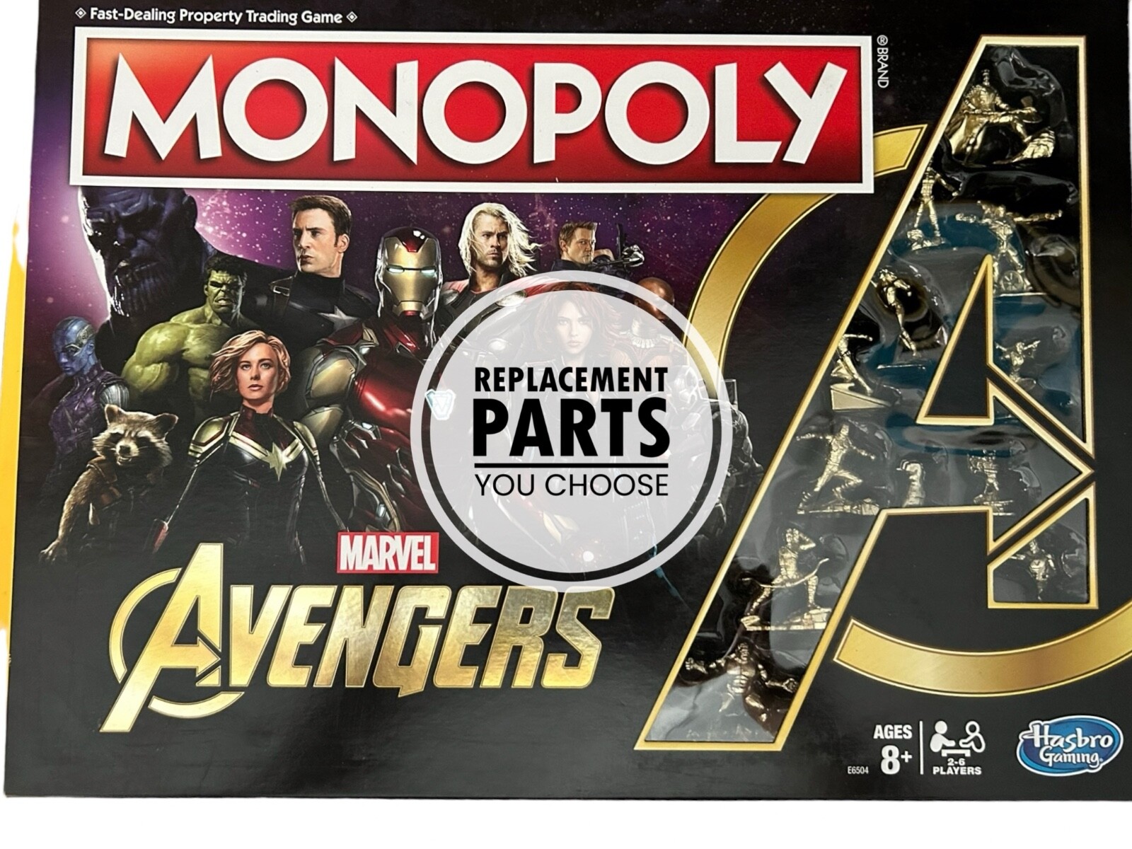 Monopoly: Marvel Avengers Edition Board Game REPLACEMENTS PARTS