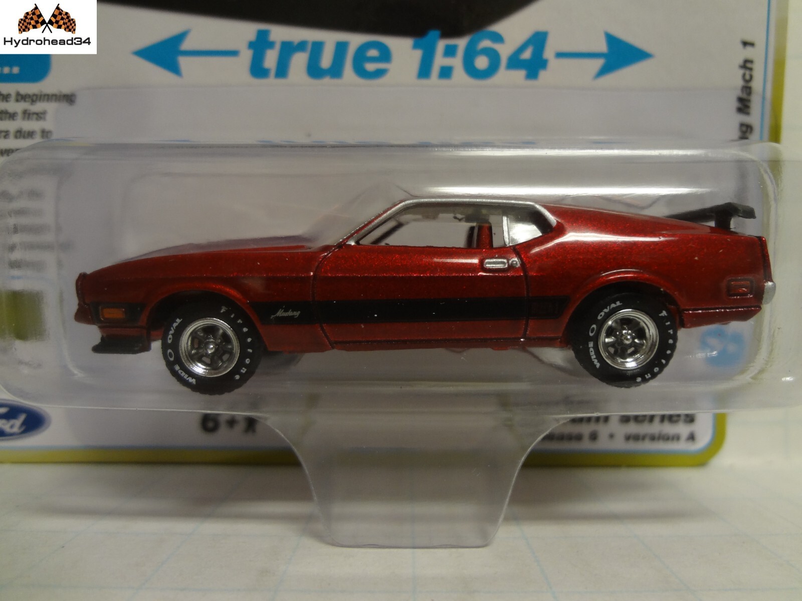Auto World Ultra Red Chase 1973 Ford Mustang Mach 1 AW64482A | eBay