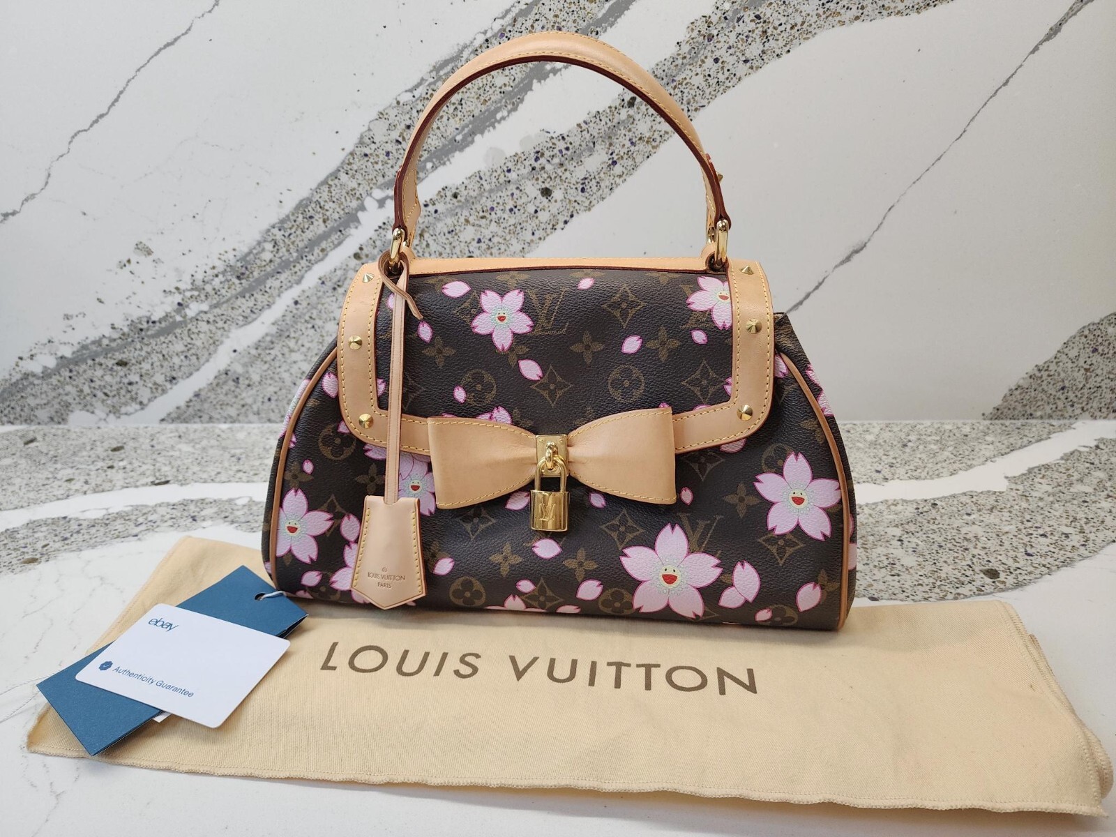 LOUIS VUITTON 2003 Cherry Blossom Sac Retro PM Takashi Murakami