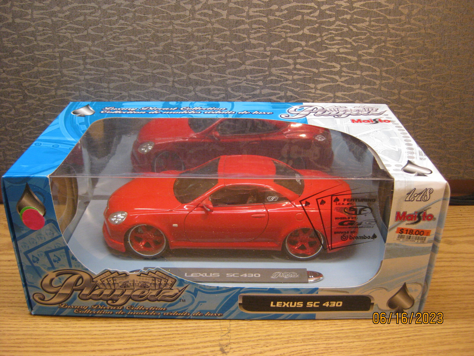 1/18 LEXUS SC430 , RED 