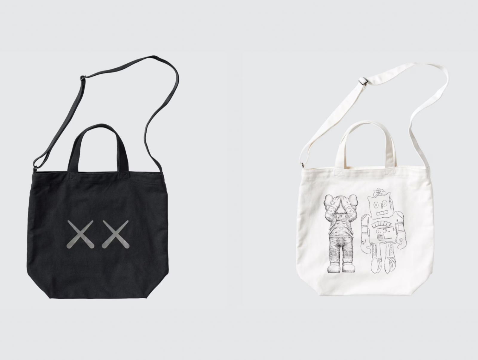 KAWS + Warhol x UNIQLO 2024 2Way Tote Shoulder Bag | eBay
