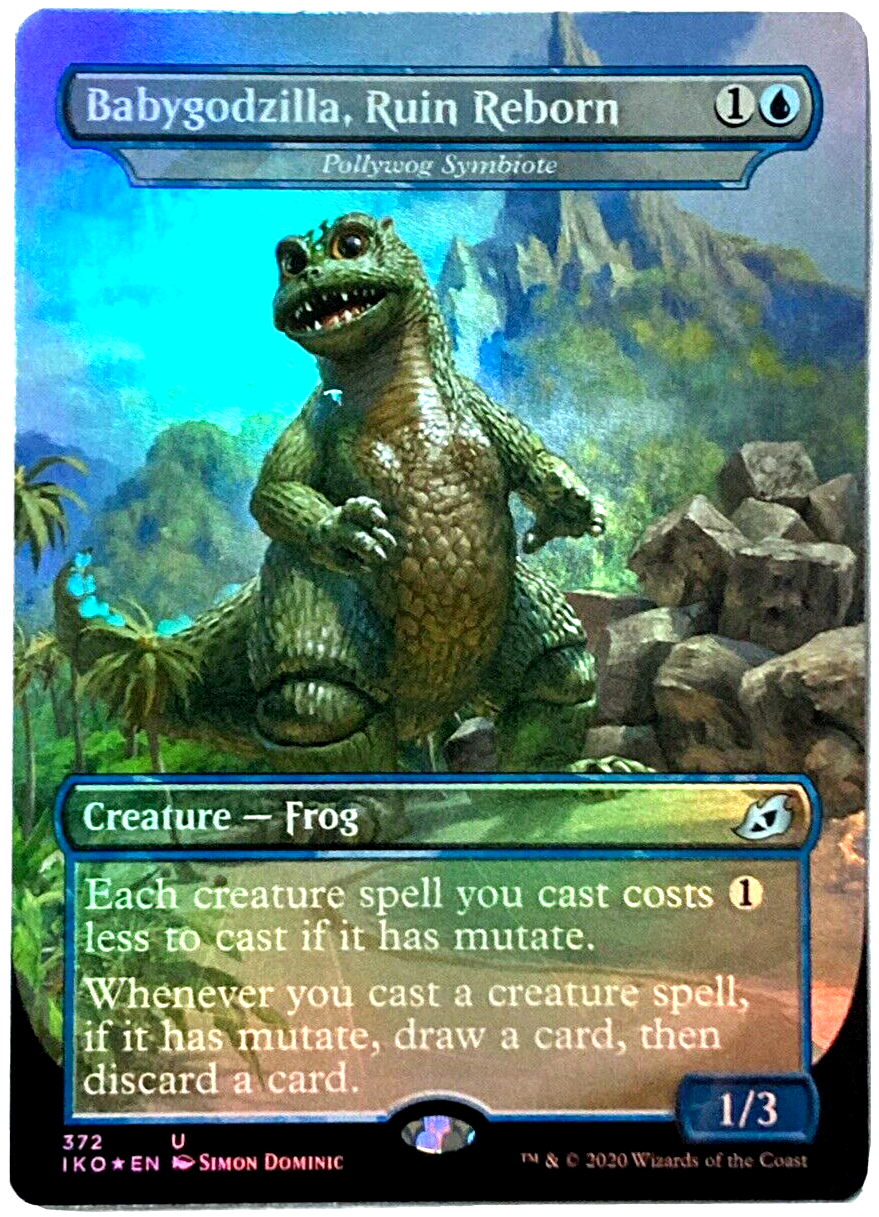 MTG Babygodzilla, Ruin Reborn FOIL Ikoria: Lair of Behemoths 372