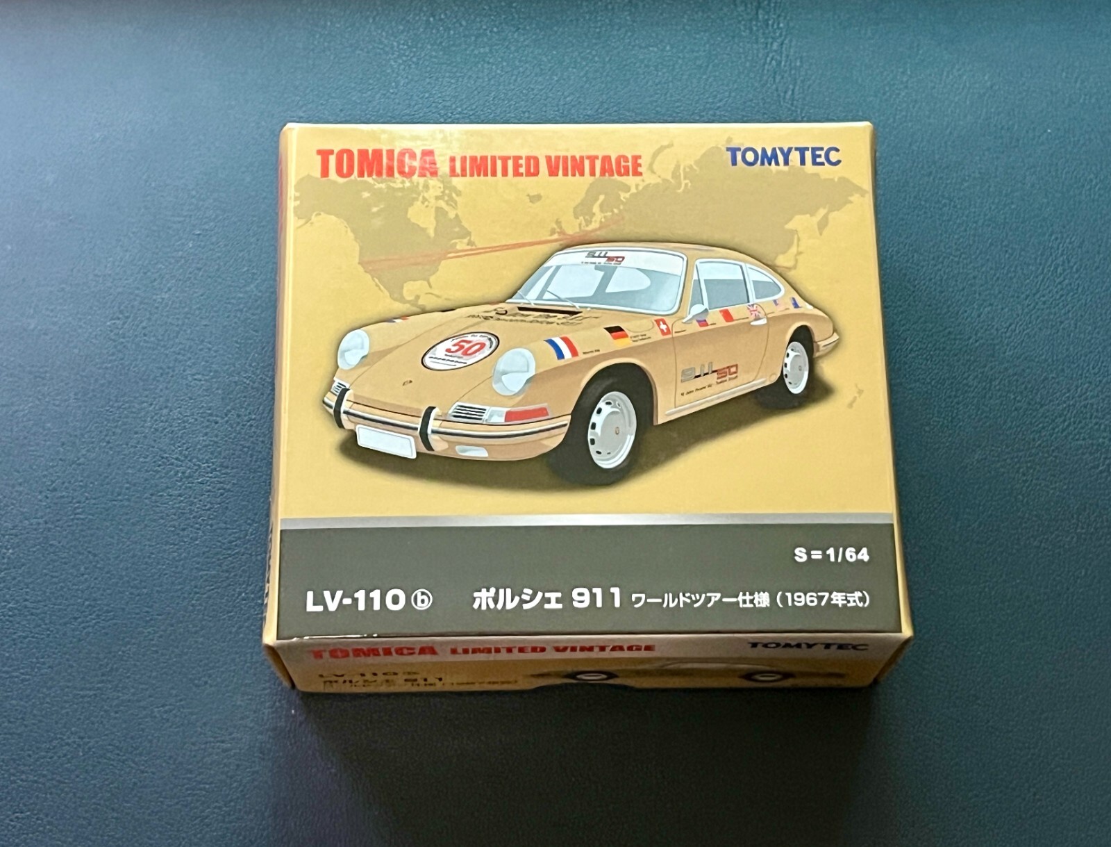 Tomytec Tomica Limited Vintage Porsche 911 50Th Anniversary World
