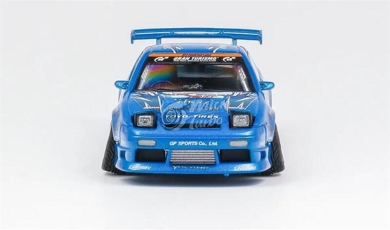 Micro Turbo 1:64 S13 Silvia 180SX TOYO TIRES Metallic blue Diecast