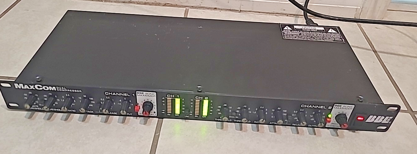BBE MaxCom Dual Channel Compressor Limiter Gate Sonic Maximizer | eBay