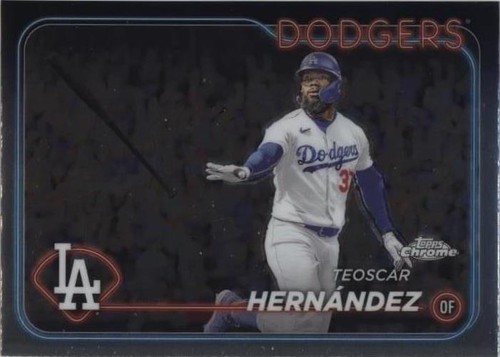 2024 Topps Chrome Refractor Teoscar Hernandez (B52) Dodgers | eBay