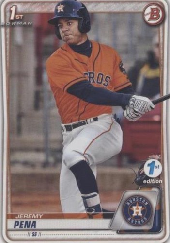 2020 Bowman Chrome Sapphire JEREMY PENA 1st Bowman PSA 9 MINT