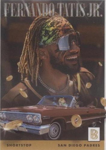 2021 TOPPS PROJECT 70 #283 FERNANDO TATIS JR DJ SKEE BAD BUNNY SAN