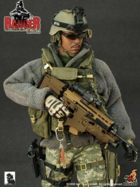 1/6 Hot Toys Soldier Story U S Army Ranger 75th Regiment MK16 SCAR