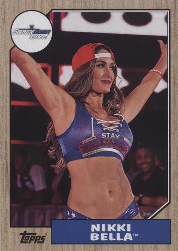 Nikki Bella 2017 Topps WWE Authentic Kiss Card Auto Autograph SSP