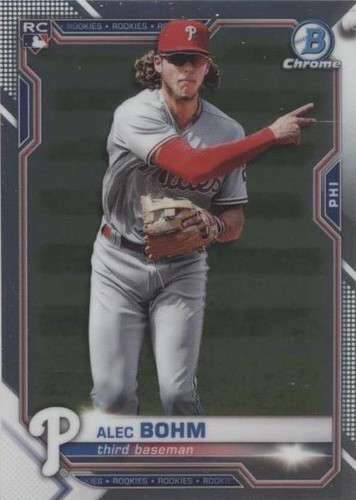 ALEC BOHM 2018 BOWMAN CHROME DRAFT REFRACTOR 1ST RC #BDC25 PSA 10