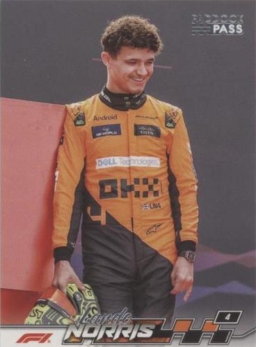LANDO NORRIS 2024 Topps Paddock Pass Formula 1 F1 Card #7 McLaren