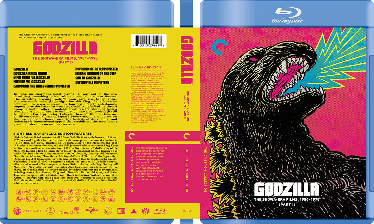 Godzilla Showa-era Collection - Custom Blu-ray Covers W/ Empty