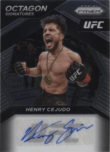 Henry Cejudo 2021 Panini Prizm UFC Octagon Signatures Autographed