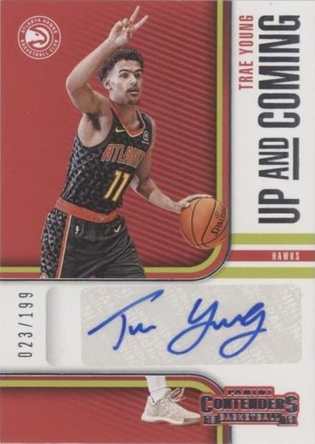 2018-19 Contenders Playoff Ticket TRAE YOUNG 142 RC Rookie Auto