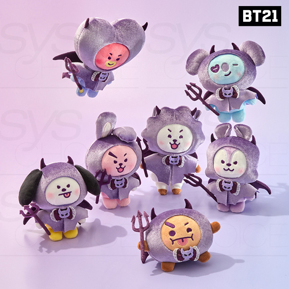 BTS BT21 Official Goods ANGEL & VILLAIN Villain Plush + Tracking