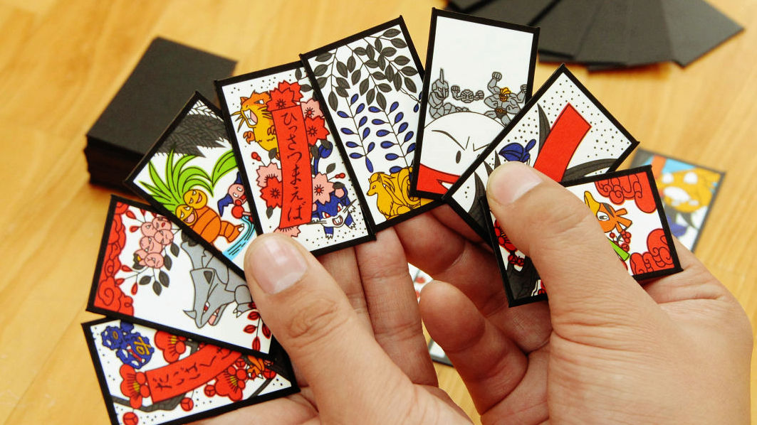 ポケットモンスター赤・緑のポケモンが描かれた花札「ポケモン花札」で