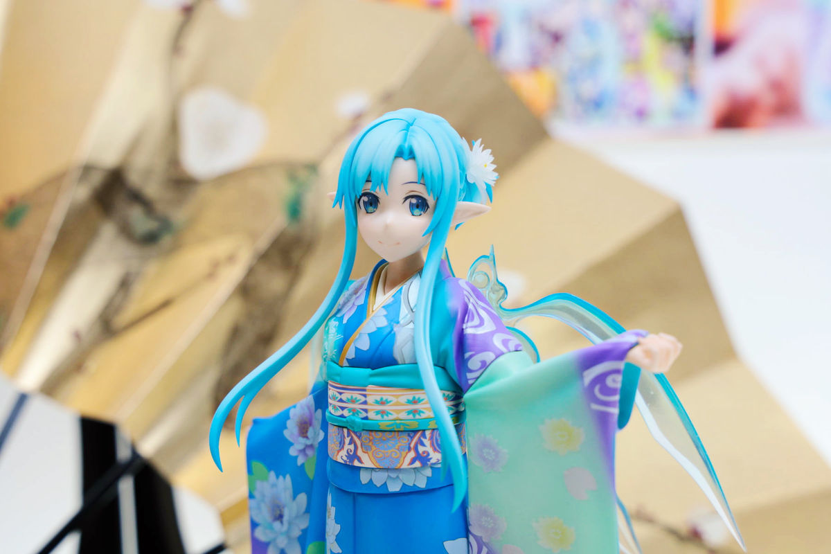 羽×着物が非常にあでやかな京友禅姿のアスナなどSAOアリシゼーション編