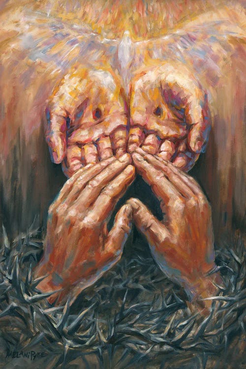 Prayer From Thorns Answered Canvas Wall Art by Melani Pyke | iCanvas