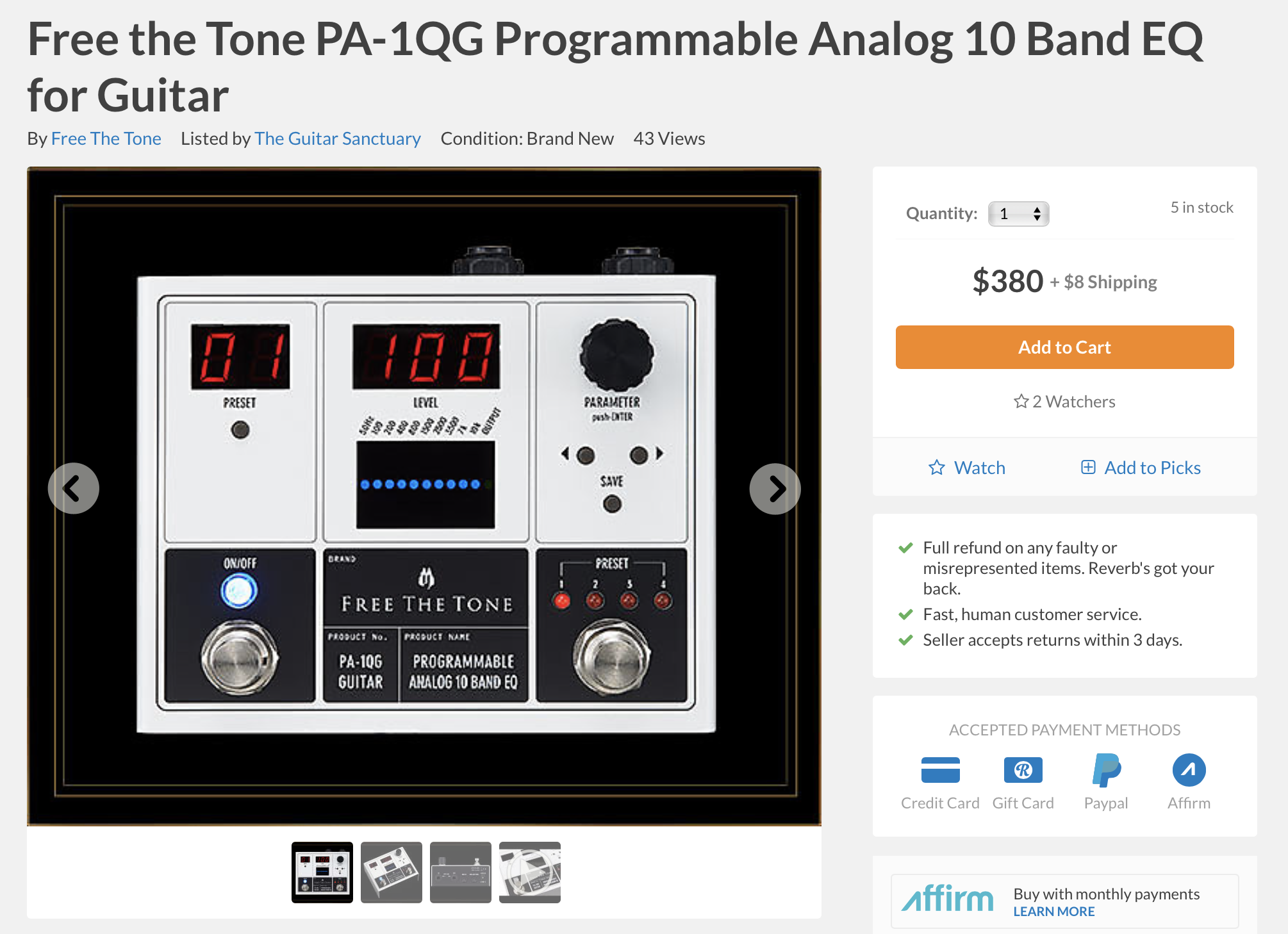 New from Free-the-Tone : Programmable Analog 10 Band EQ | The Gear