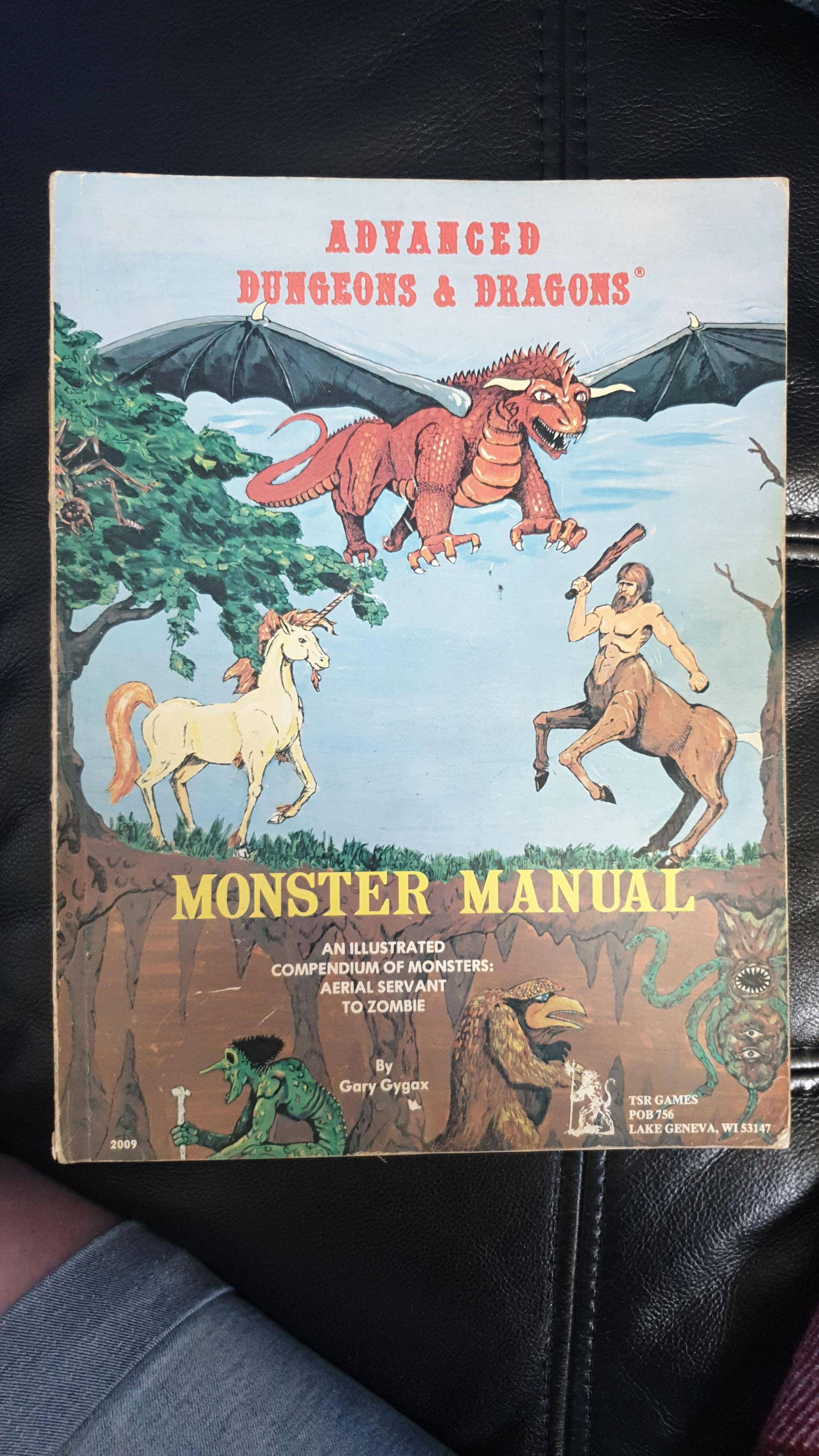 Clearing out the attic and found my dad's old monster manual from