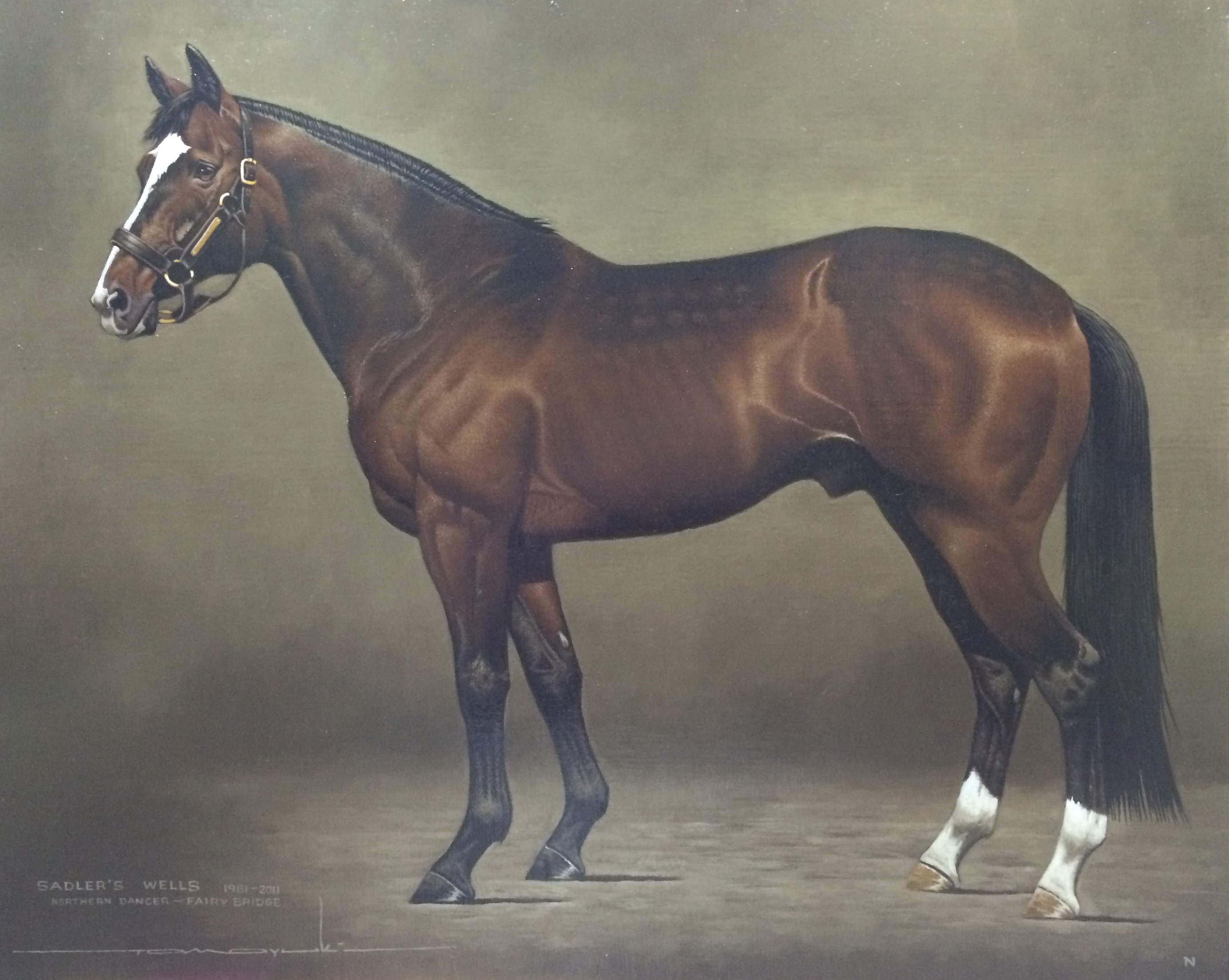 日本人唯一の競走馬を描く画家、長瀬智之が描く「馬」の絵画